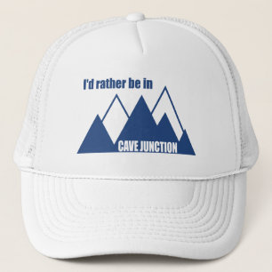 Casquette Je préférerais être à Cave Junction Oregon Mountai