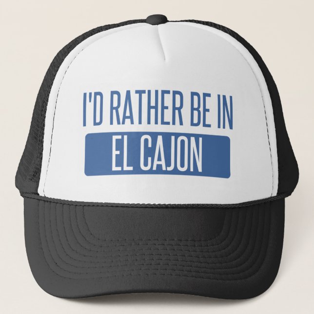 Casquette Je préférerais être à El Cajon (Devant)