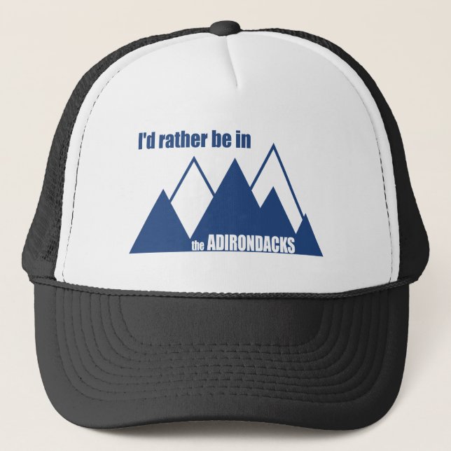 Casquette Je Préférerais Être Dans La Montagne Adirondacks (Devant)