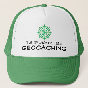 Casquette Je préférerais être Geocaching Compass FTF échange