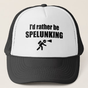 Casquette Je Préférerais Être Spelunking