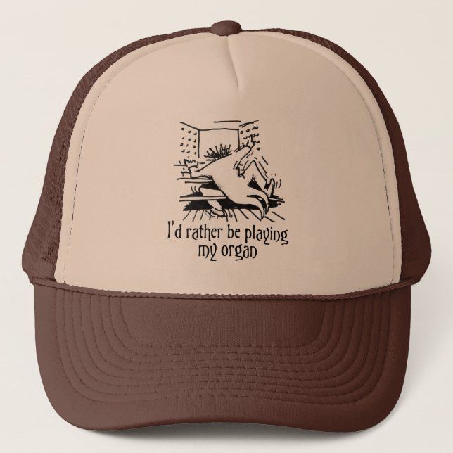 Casquette Je préférerais jouer de mon orgue (Devant)