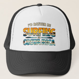 Casquette Je préfèrerais surfer au Costa Rica