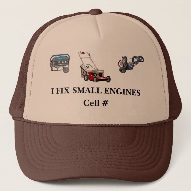 Casquette Je répare les petits moteurs (Devant)