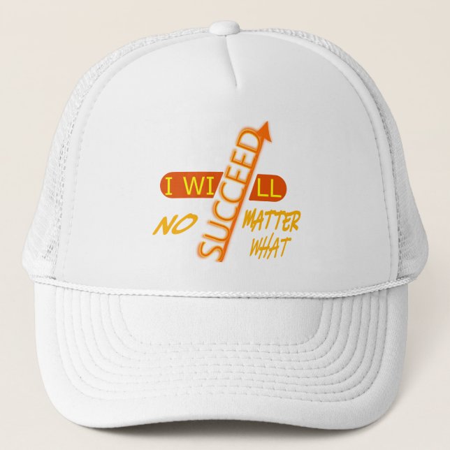 Casquette Je réussirai quoi qu'il arrive (Devant)