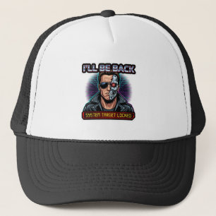 Casquette Je reviendrai - Badge Cyborg Rétro-onde 80s