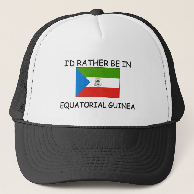 Casquette Je serais plutôt dans la Guinée équatoriale (Devant)