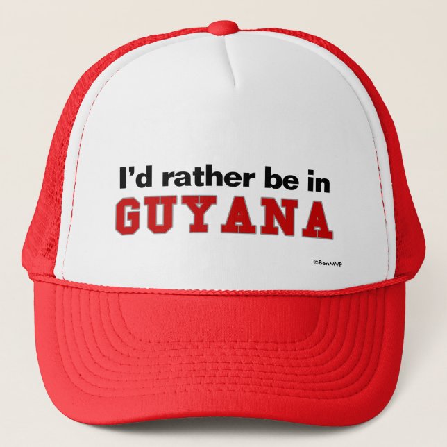 Casquette Je serais plutôt en Guyane (Devant)
