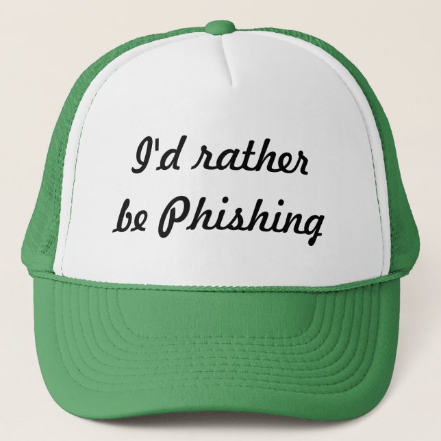 Casquette Je serais plutôt Phishing (Devant)