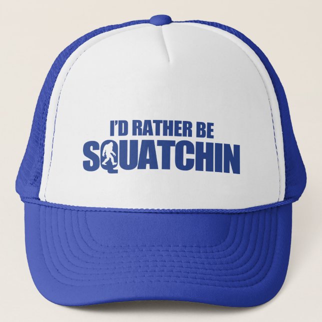 Casquette Je serais plutôt squatchin (Devant)