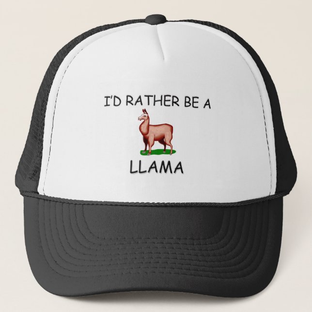 Casquette Je serais plutôt un lama (Devant)