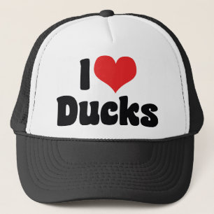 Casquette Je suis amoureux des canards à coeur