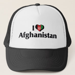 Casquette Je suis amoureux du drapeau de l'Afghanistan
