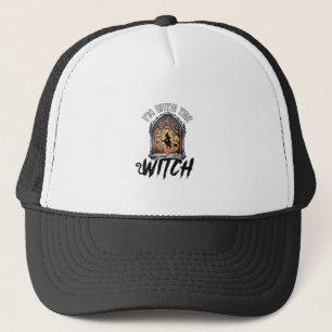 Casquette Je Suis Avec La Sorcière Vintage Halloween
