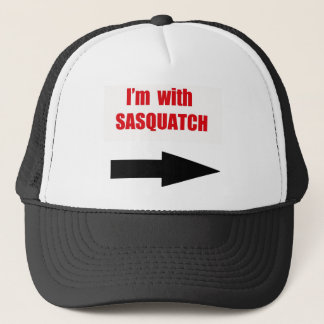 Casquette Je suis avec le sasquatch