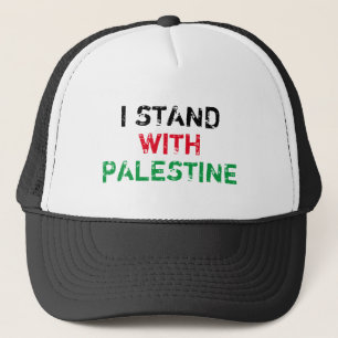 Casquette Je suis avec Palestine noir rouge vert grunge text