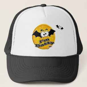 Casquette Je suis Batty Orange et Yellow Swirl