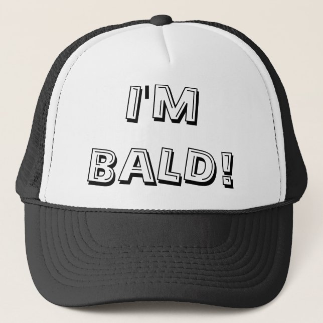 Casquette Je suis CHAUVE ! (Devant)