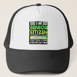 Casquette Je Suis Citoyen Âgé Je Souriais Tout Le Temps Rétr