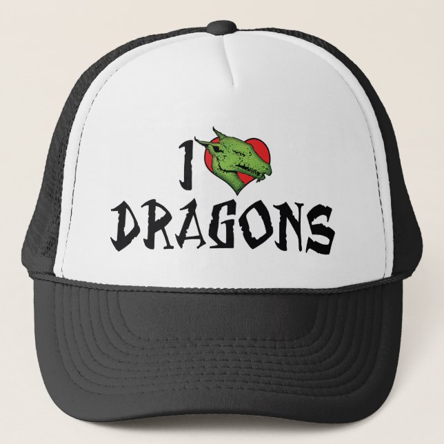 Casquette Je suis des dragons à coeur (Devant)