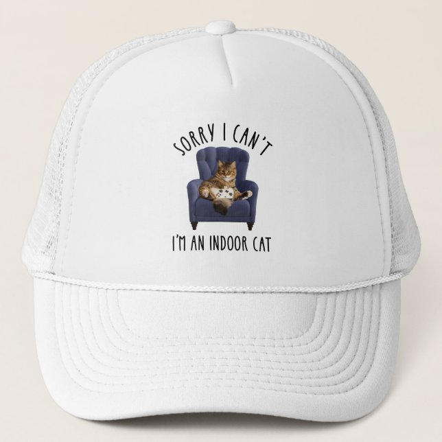 Casquette Je suis désolé de ne pas pouvoir - Je suis un chat (Devant)