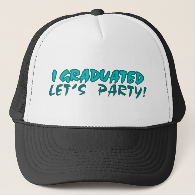 Casquette Je suis diplômé, Faisons la fête (Devant)