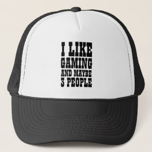 CASQUETTE JE SUIS FAN DE JEU VIDÉO ET PEUT-ÊTRE 3 PERSONNES 