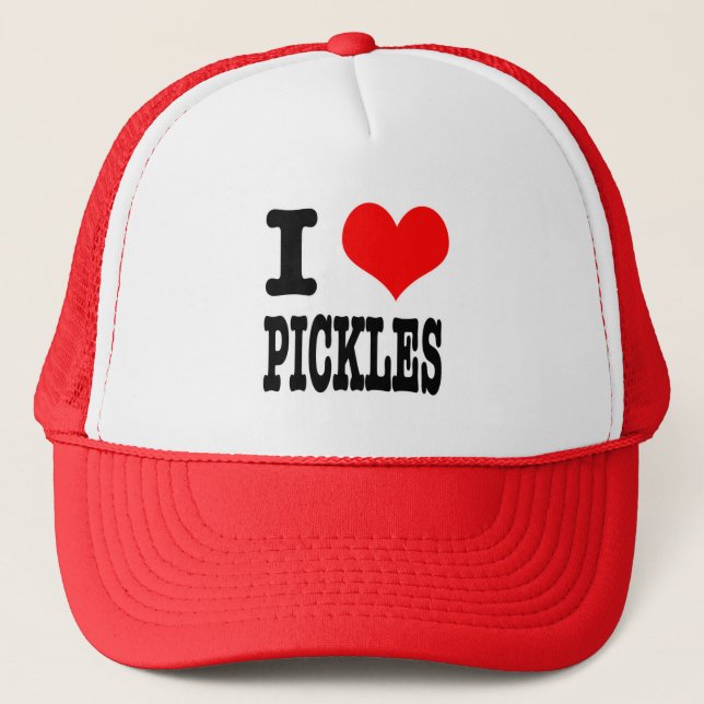 CASQUETTE JE SUIS FOU (J'AIME) DES CORNICHONS (Devant)
