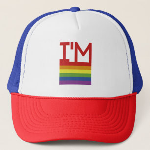 Casquette Je suis gay Indicateur Rainbow