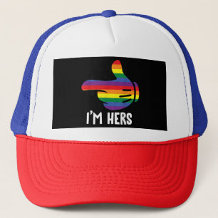 Casquette Je suis Hers Rainbow Lesbian Couple Funny LGBT Pri