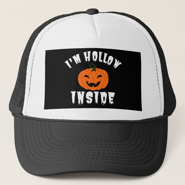 Casquette Je suis Hollow Inside Pumkin Jack-o'-lantern (Devant)