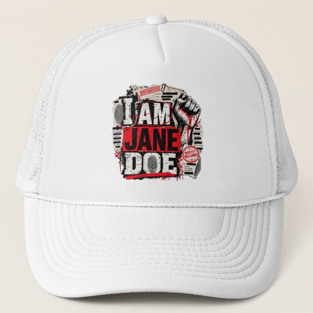 Casquette Je suis Jane Doe  (Devant)