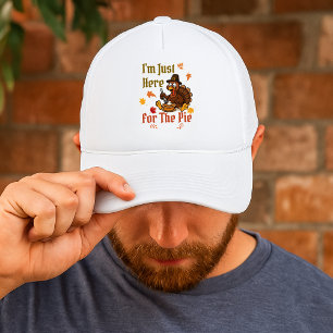 Casquette "Je suis juste là pour la tarte" Drôle Thanksgivin