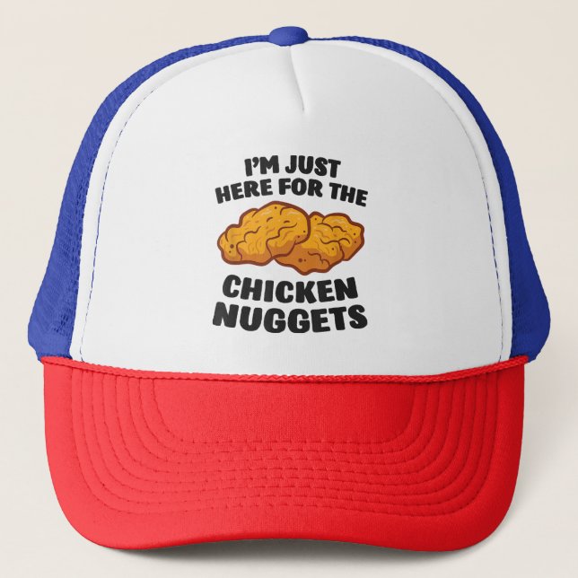 Casquette Je suis juste là pour les nuggets de poulet (Devant)