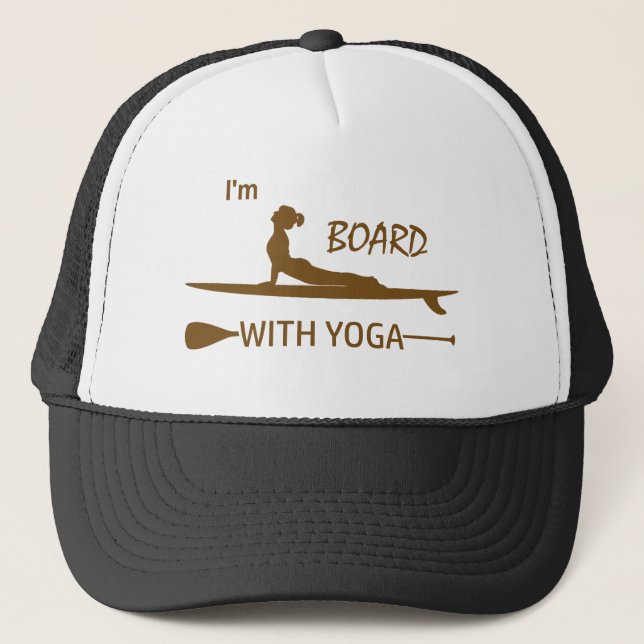 Casquette Je suis le conseil d'administration avec le yoga (Devant)