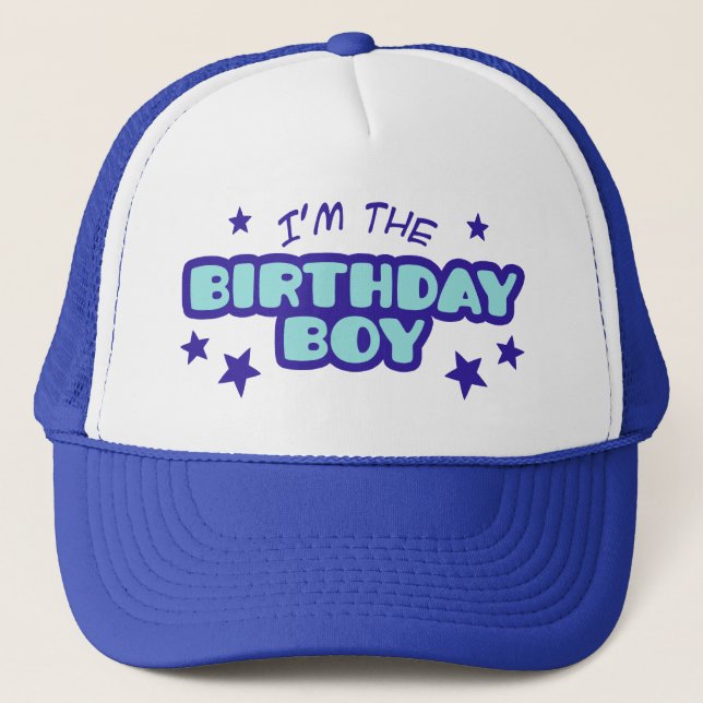 Casquette Je suis le garçon d'anniversaire (Devant)
