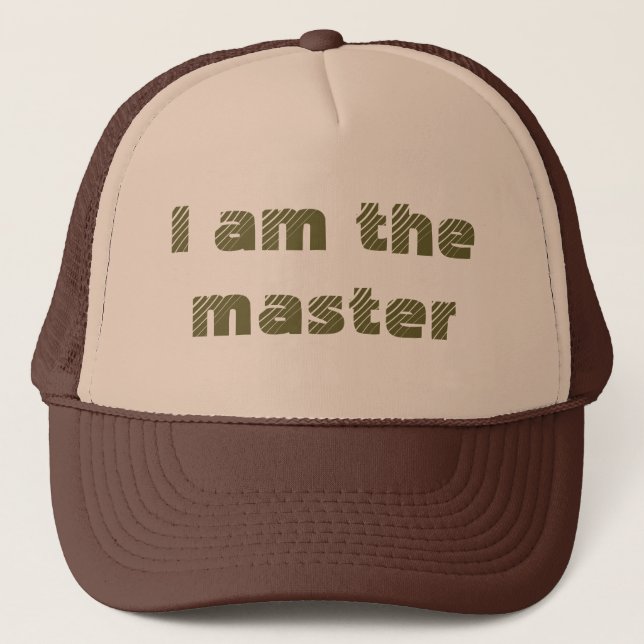 Casquette Je suis le maître (Devant)
