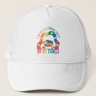 Casquette Je suis le mouton arc-en-ciel de ma famille - mout