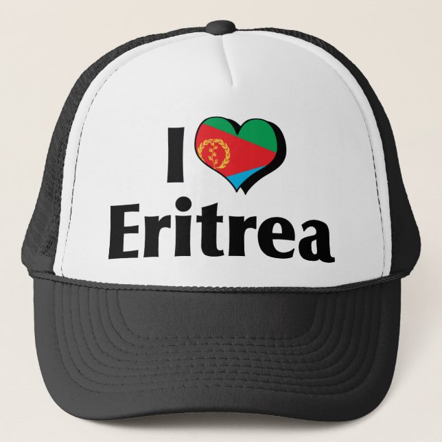 Casquette Je suis l'Erythrée Drapeau (Devant)