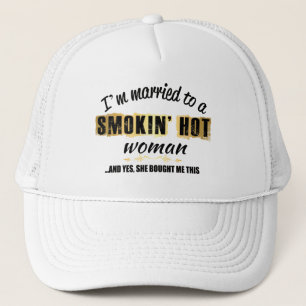 Casquette Je suis mariée à une femme chaude fumeuse