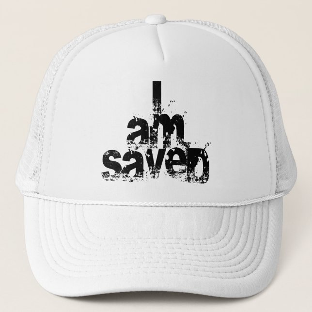 Casquette Je suis sauvé chrétien (Devant)