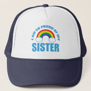 Casquette Je suis si fière de ma soeur Gay pride arc-en-ciel