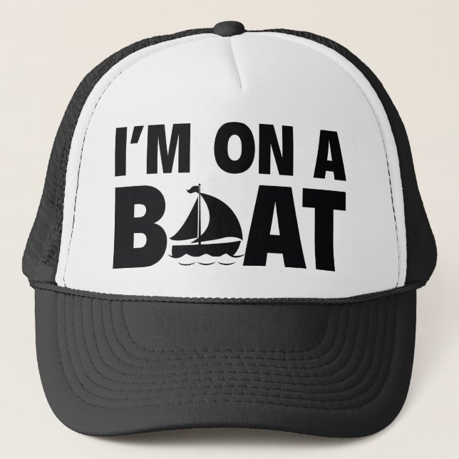 Casquette Je suis sur un bateau (Devant)