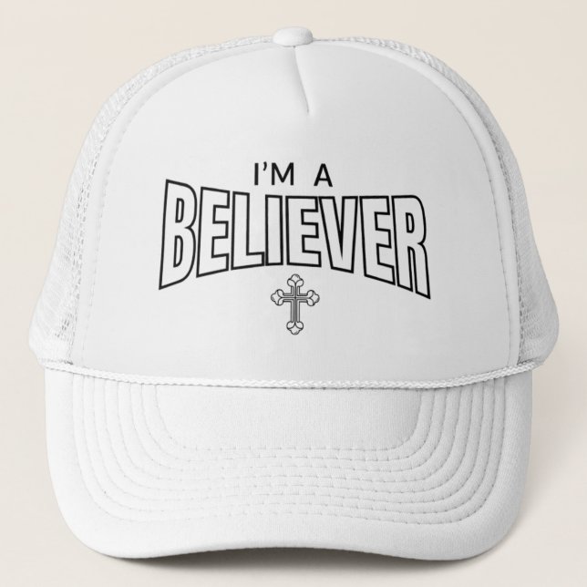 Casquette Je suis un Croyant Christian Trucker Hat (Devant)