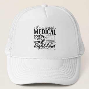Casquette Je suis un grand programmeur de Coder Médicale