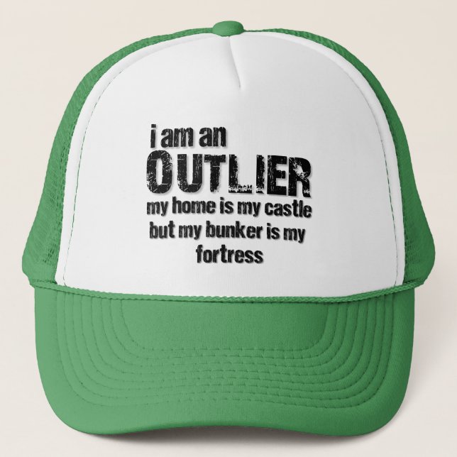 Casquette Je suis un OUTLIER...craignez-moi. (Devant)