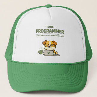 Casquette Je suis un programmeur Beep Boop Drôle