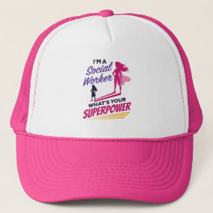 Casquette Je suis un travailleur social Quel est votre super