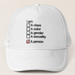 Casquette Je suis une personne - non-discrimination