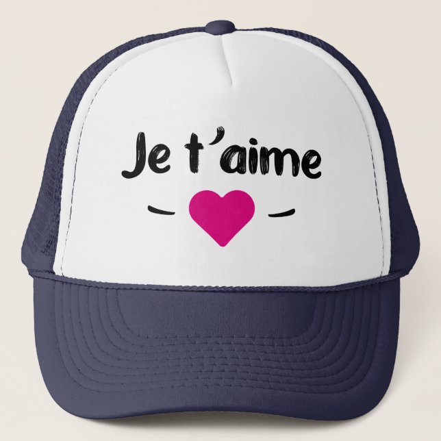 Casquette Je t'aime (Devant)